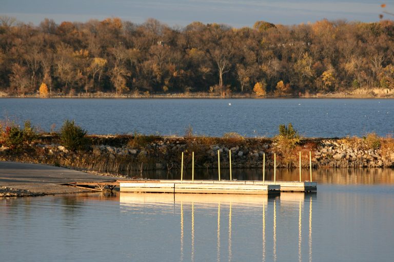 Scenic view of Clinton State Parkwhere Lake Henry Loop is located