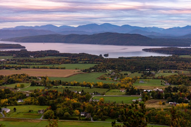 A view from Mount Philo overlooking Champlain Valley